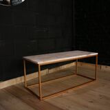 Living room marble metal coffee table