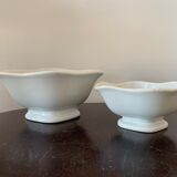 Set of 2 small cream jars