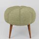 Up to Six Charming Zigzag Midcentury Stools, Pouf, Ottoman, Footstools, 1950s
