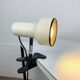 White metal clamp spotlight, vintage