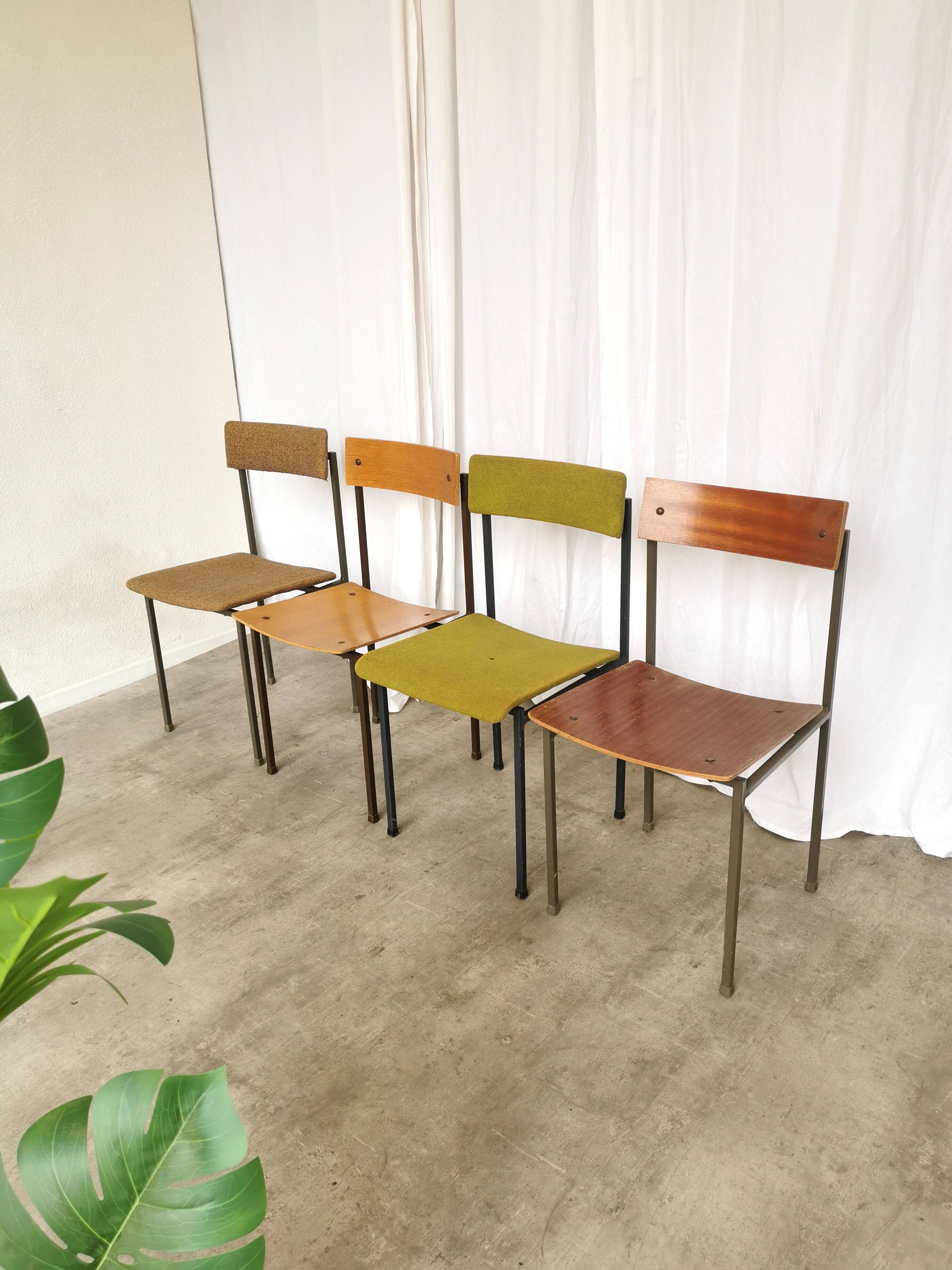 Chaises de salle à manger industrielles vintage - Stol Kamnik années 1970 - Lot de 4 - Mix & Mat