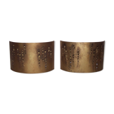Pair of brutalist appliques - 60s/70s