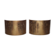 Pair of brutalist appliques - 60s/70s
