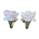 Art Deco wall lamps pink tulip