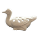 Canard pique fleurs blanc