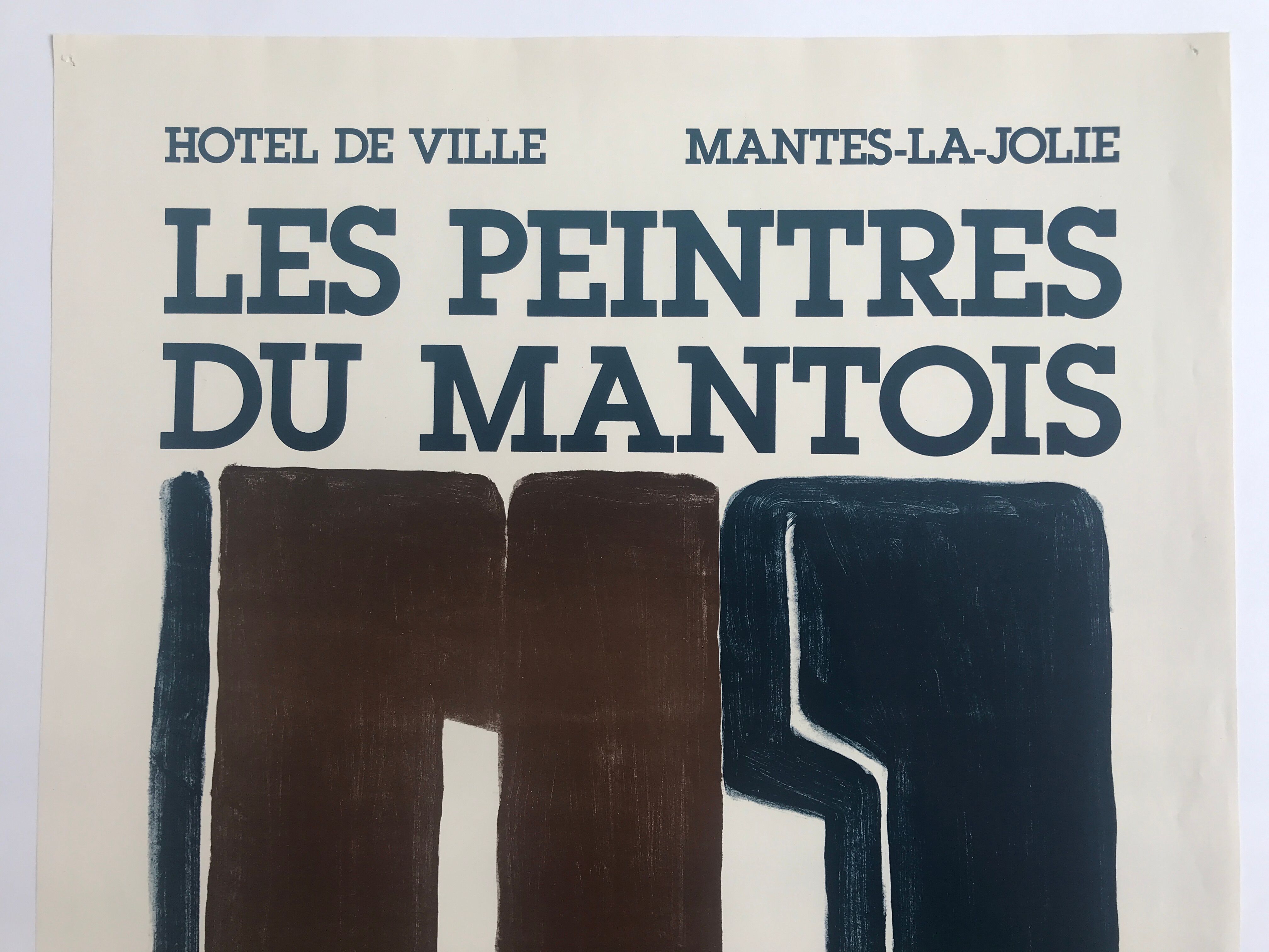 Original color poster Les peintres du Mantois, 1985
