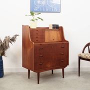 Teak secretary, Danish design, 1960s, production: Denmark