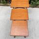 Vintage Scandinavian teak nesting tables by "Victor B Wilkins"