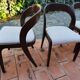 BAUMANN Suite de 4 chaises Gondole vintage 1970
