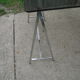 Desk 70 glass and metal chrome