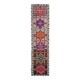 Vintage Turkish Hand-Knotted Wool Cotton Brown Runner 81x347