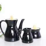 Cafetière pot à lait et sucrier Waku, résistant à la chaleur, céramique allemande, Vintage