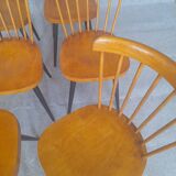Six vintage chairs