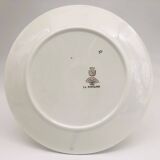 Set of 6 flat plates “Digoin Sarreguemines / La Fontaine model”