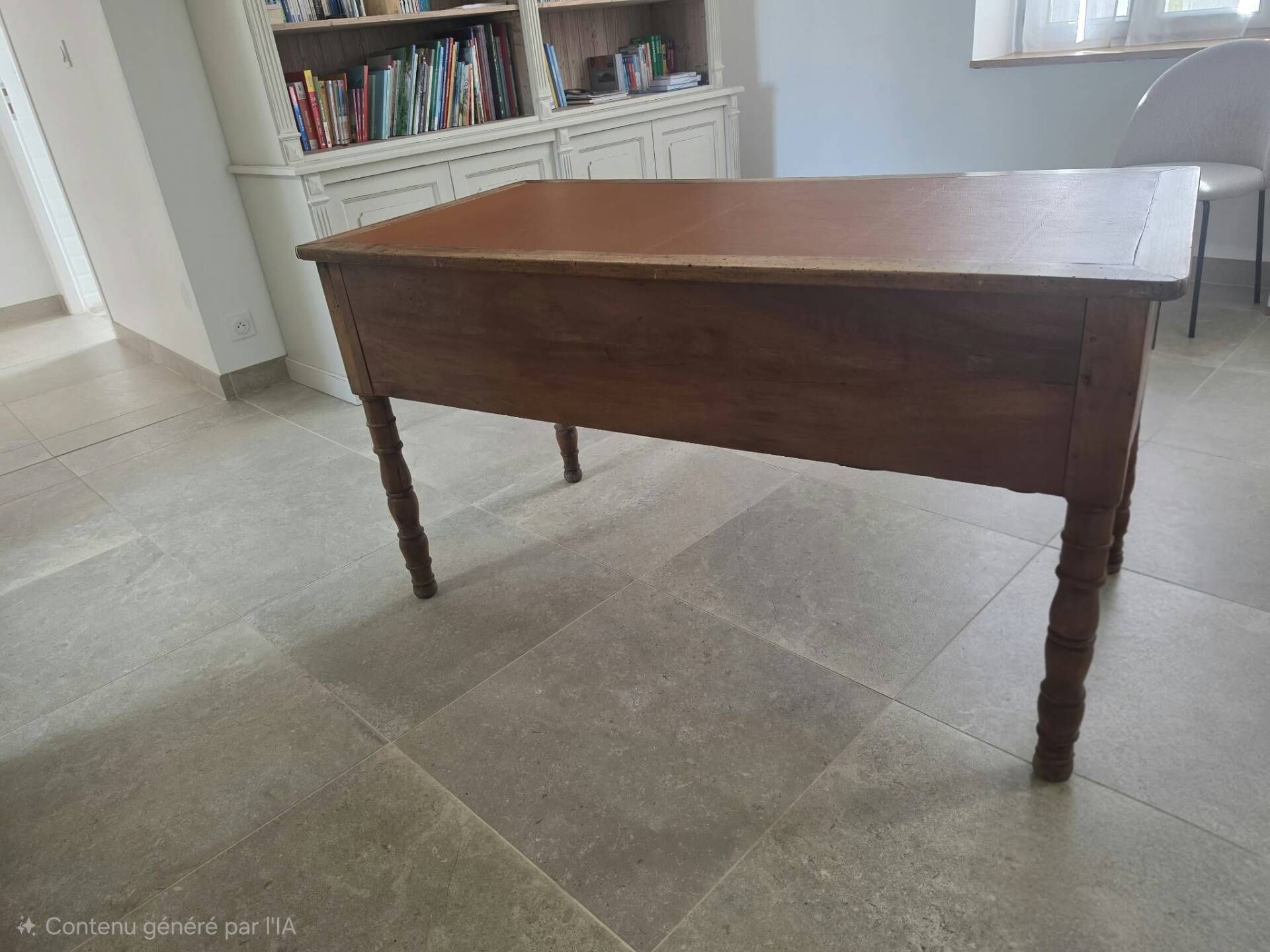 Antique solid wood desk