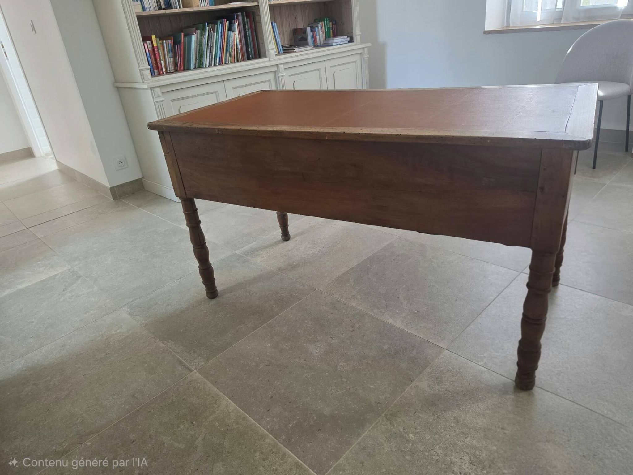 Antique solid wood desk
