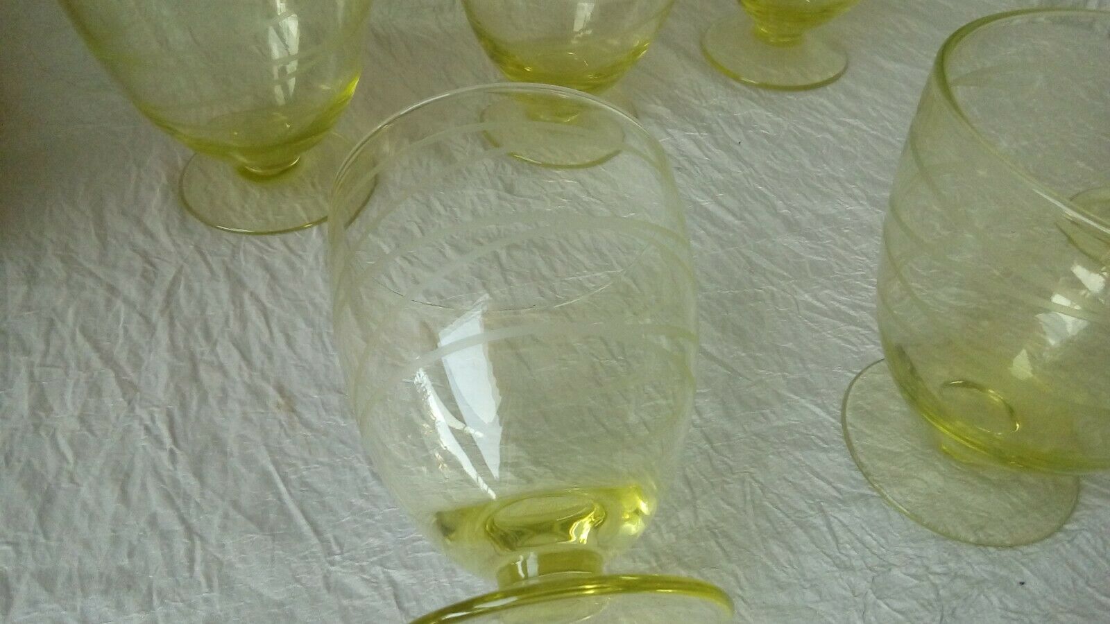 6 glasses with water color
