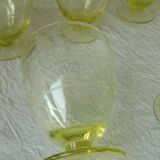 6 glasses with water color