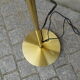 Lampadaire doré 2 spots de 1960