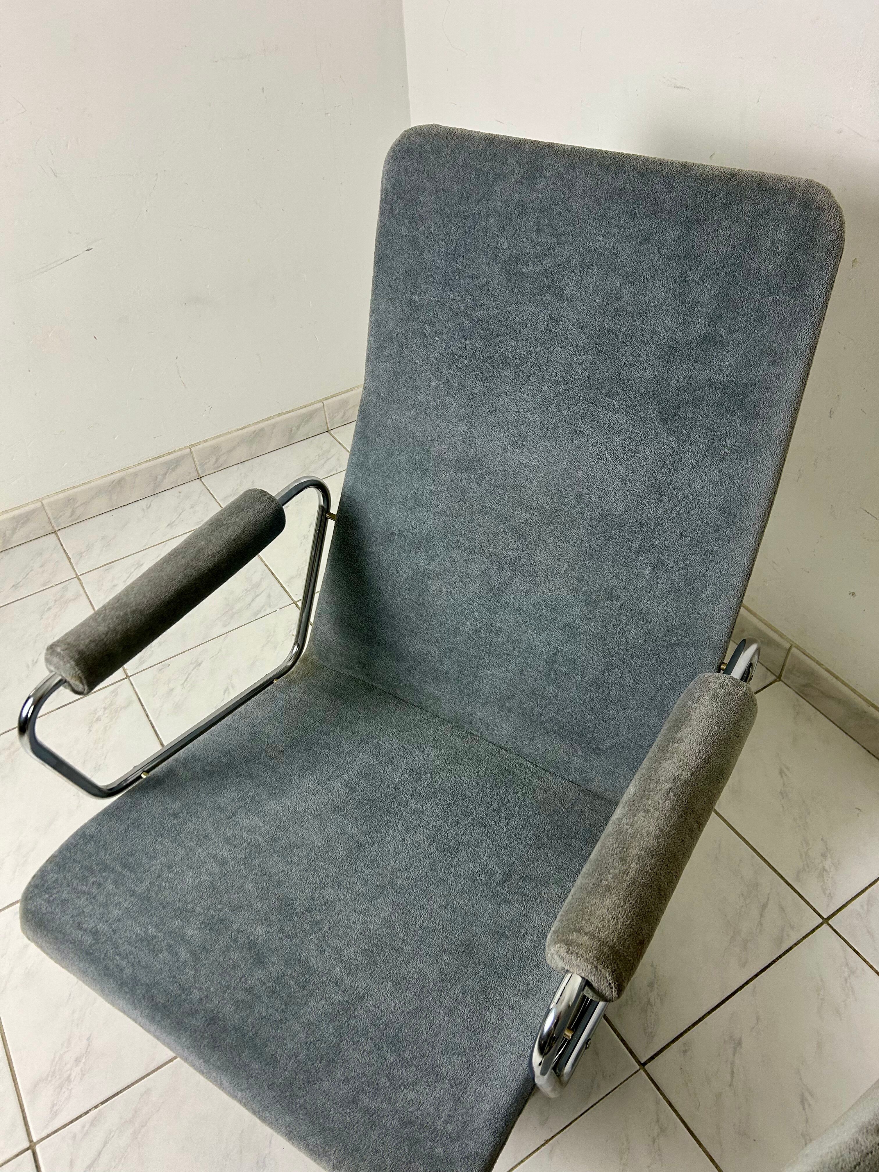 Vintage Gelderland swivel armchair with ottoman Jan des Bouvrie