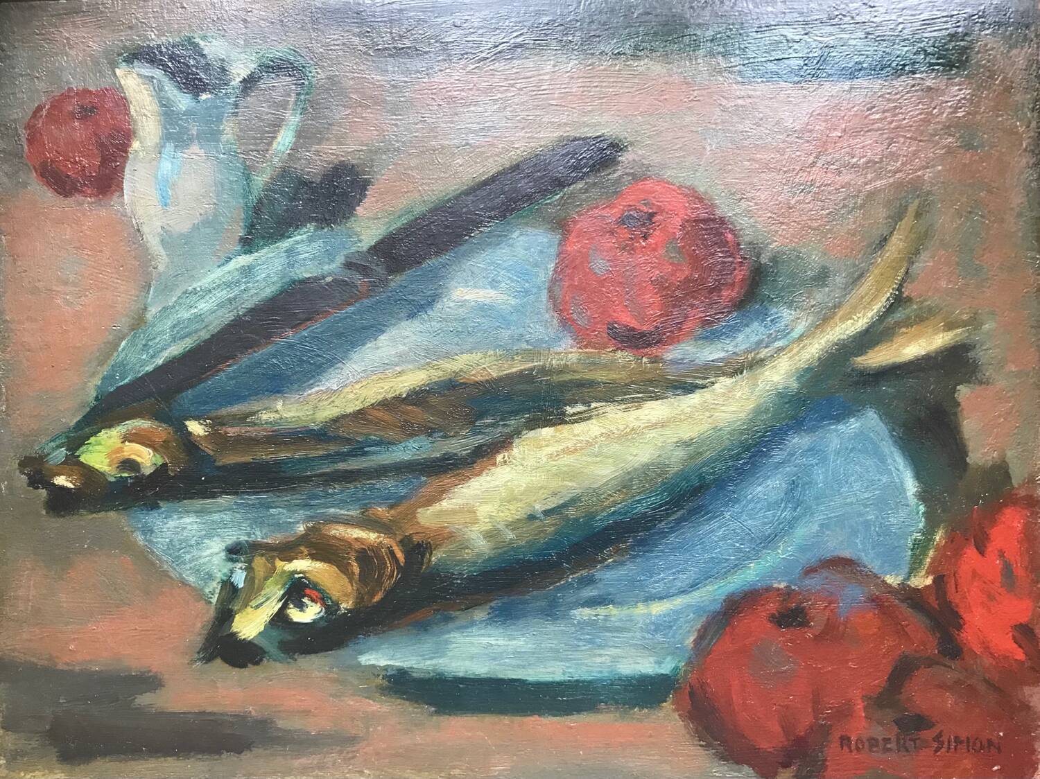 Oil on cardboard by Robert SIMON (1888-1961)