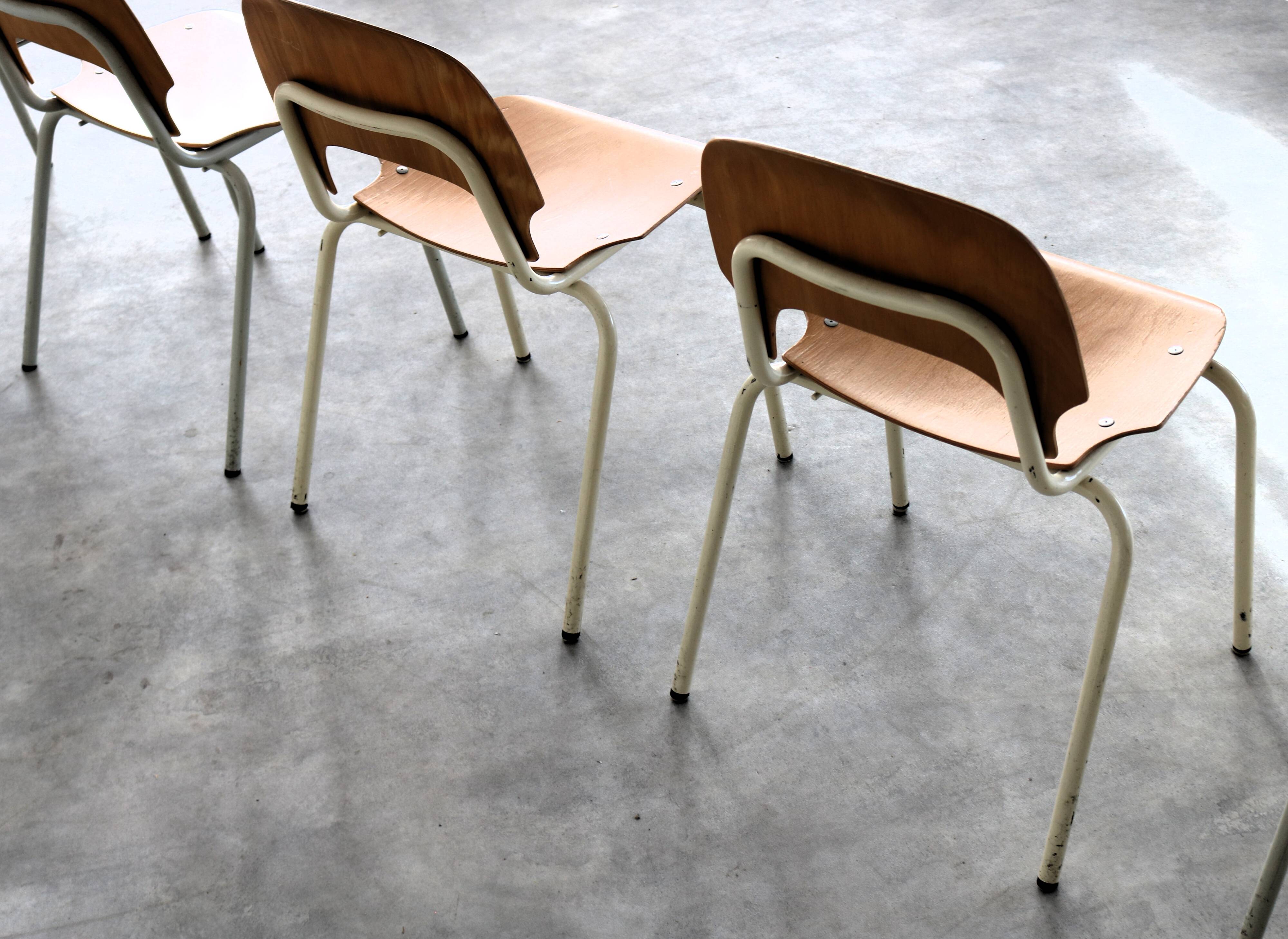 Vintage chairs | dining chairs | stackable chairs | 5 piece