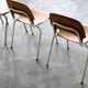 Vintage chairs | dining chairs | stackable chairs | 5 piece