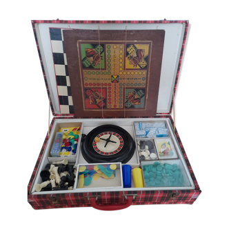 Malette de jeux de société, années 60