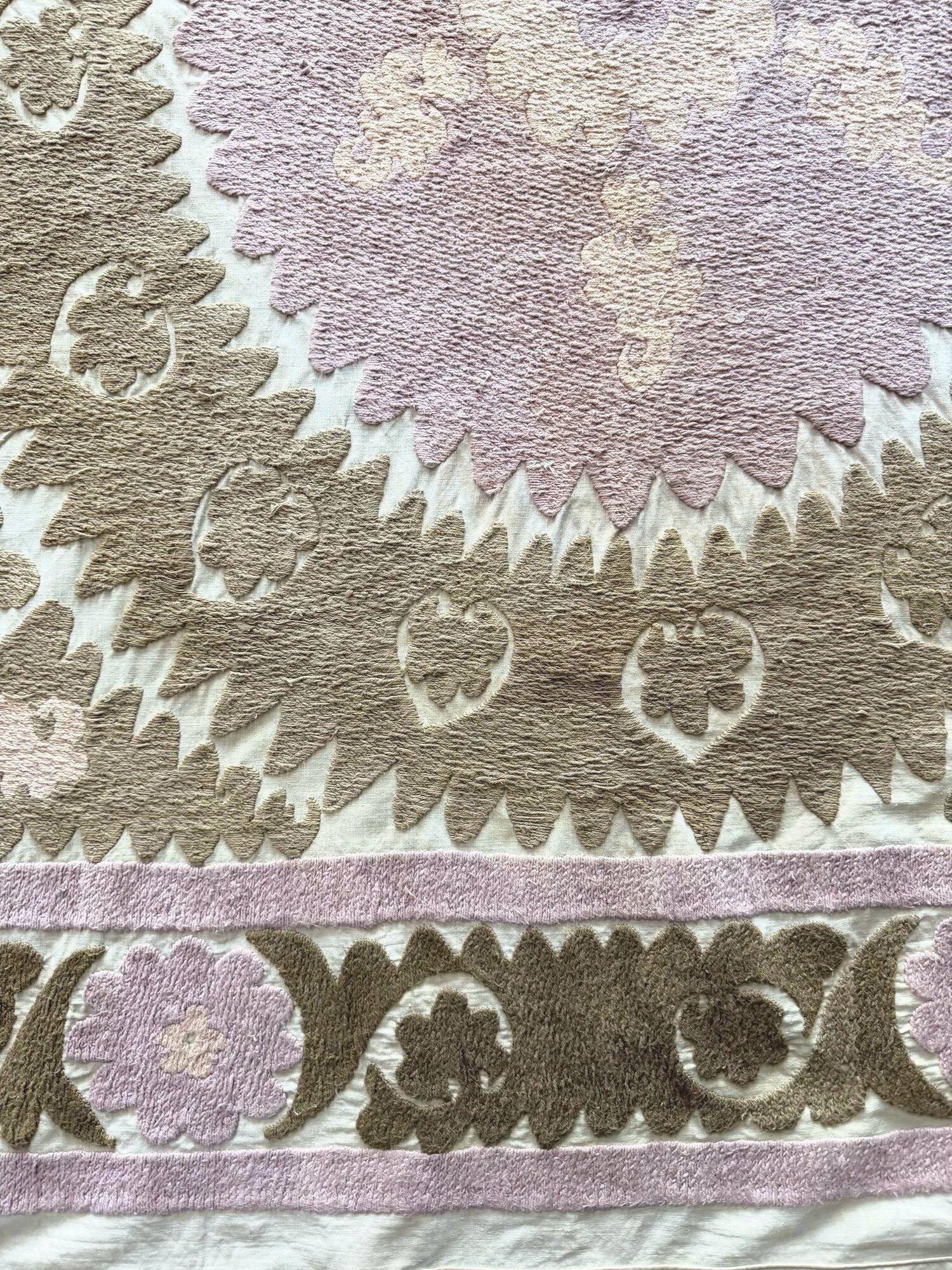 Vintage hand-embroidered tablecloth 145x159 cm