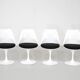 Set of 4 Tulip swivel chairs by Eero Saarinen for Knoll - 1960s