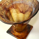 Pressed glass, Art Deco vase