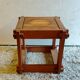Solid wood coffee table in brutalist style - mid 20th century.