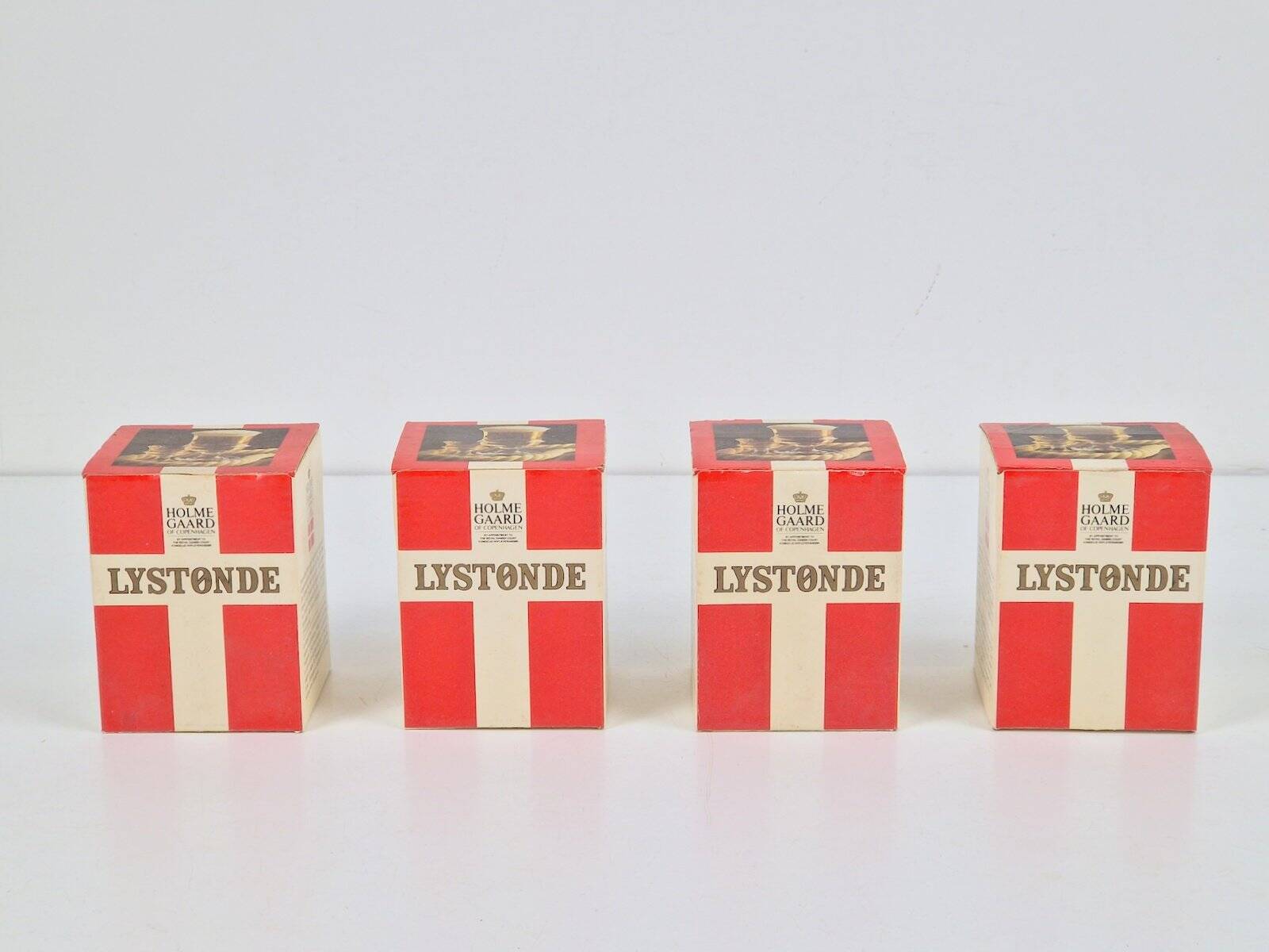 Verres à shot vintage par Michael Bang pour Holmegaard, années 1970, ensemble de 4
