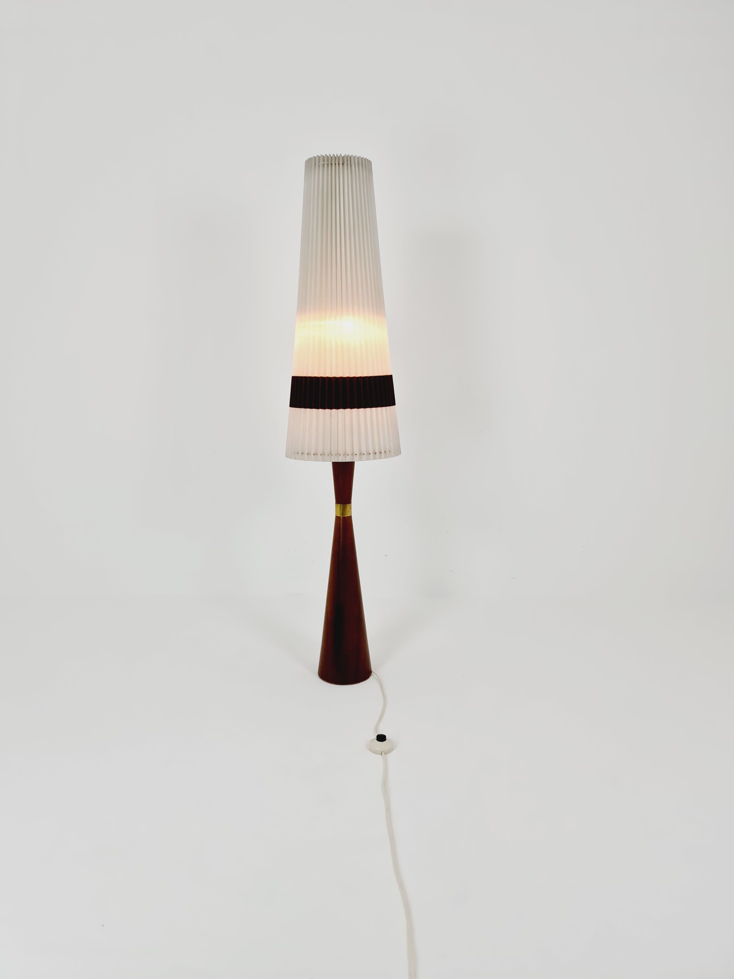 Mid century Danish teak floor lamp  from the 60s