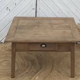 Antique farmhouse coffee table in solid raw oak