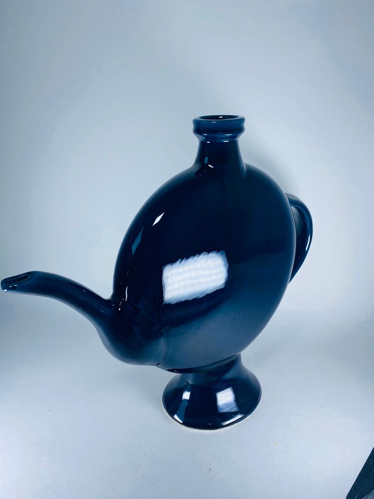 Vase in the shape of a teapot "Les grottes Dieulefit" Drôme 1960
