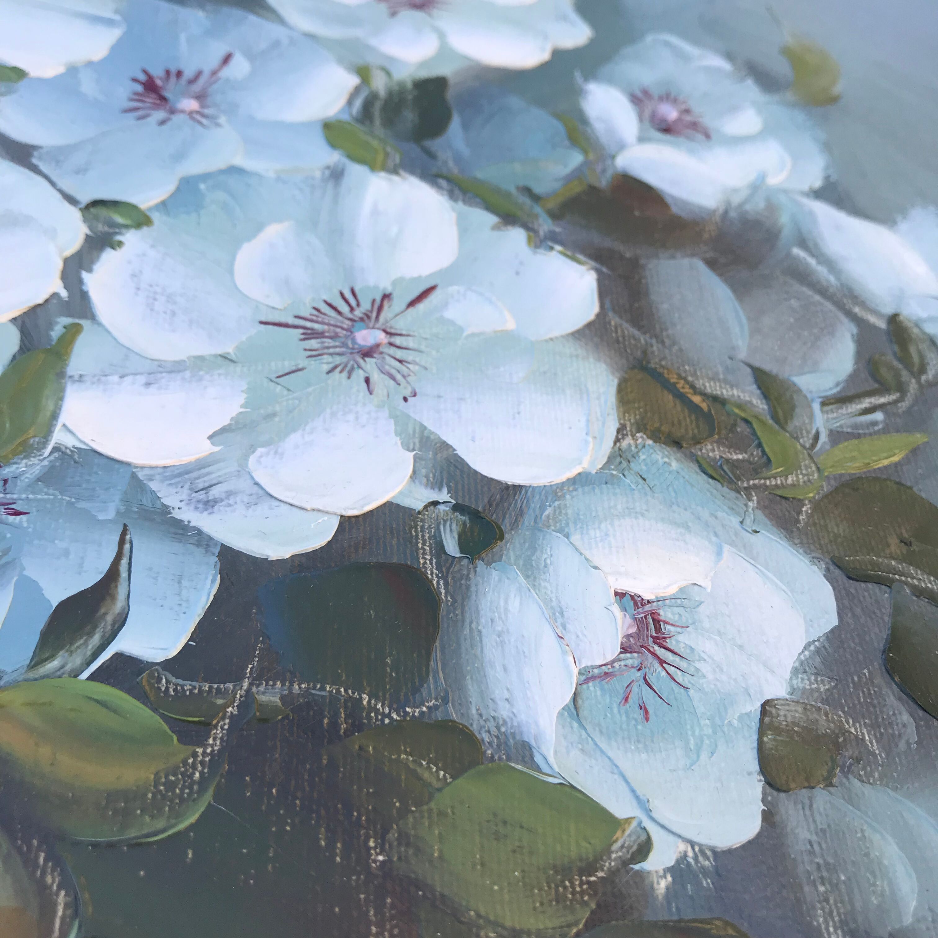 Gouache on canvas signed C Nichols