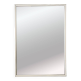 Vintage 1980s Wall Mirror with White Frame