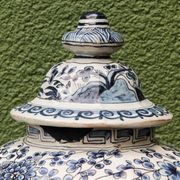 Pair of covered vases, Delft, 18th century, Willem Van der Kool