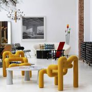 Contemporary Ekstrem Yellow Armchairs Designed by Terje Ekstrom