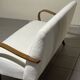 1940s Sofa in Wood and Boucle Fabric, Italian Production