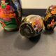 Series of 10 old Russian Matryoshka dolls