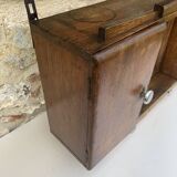Art Deco Style Oak Wall Cabinet, Circa 1940's