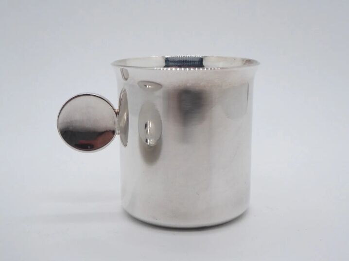 Christofle silver metal mug