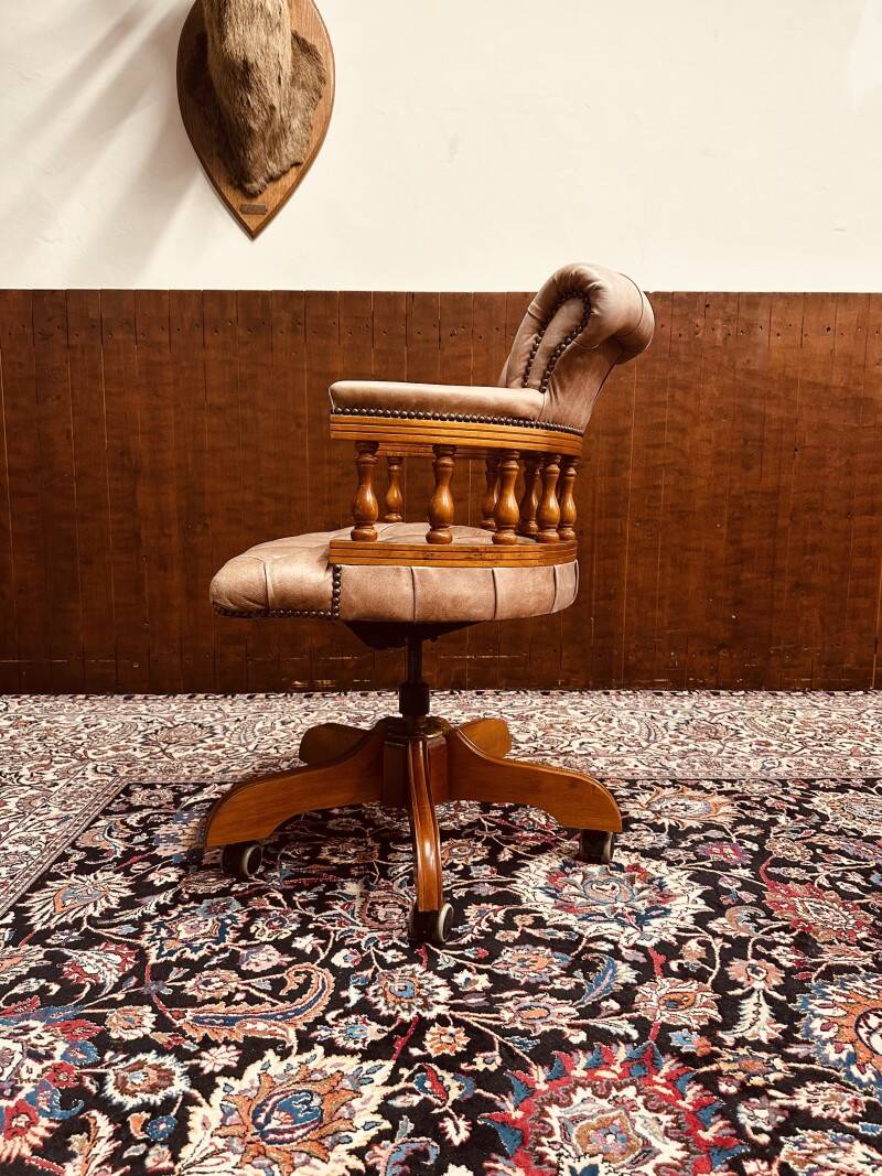 Chaise de bureau classique anglaise Chaise de bureau Captain Chair