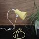 Lampe de bureau vintage jaune 1980