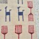 Tapis kilim beige à motifs multicolores fait main en pure laine