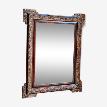 Mirror with gilding