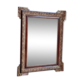Mirror with gilding