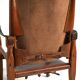 Pair of Scandinavian leather safari chairs
